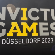 Plakat der Invictus Games 2023 im Düsseldorf