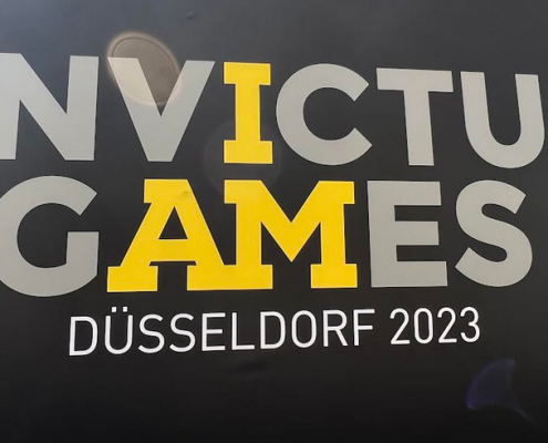 Plakat der Invictus Games 2023 im Düsseldorf