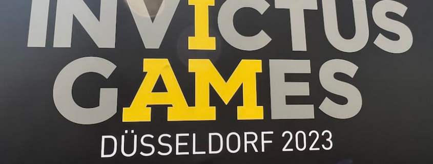 Plakat der Invictus Games 2023 im Düsseldorf