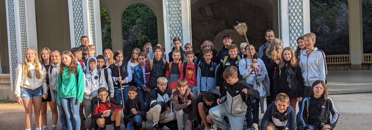 frz und deutsche Austauschschüler - Gruppenbild