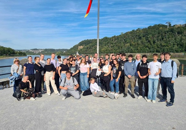 Gruppenfoto am Deutschen Eck