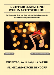 Die Einladung zum Adventskonzert als Plakat