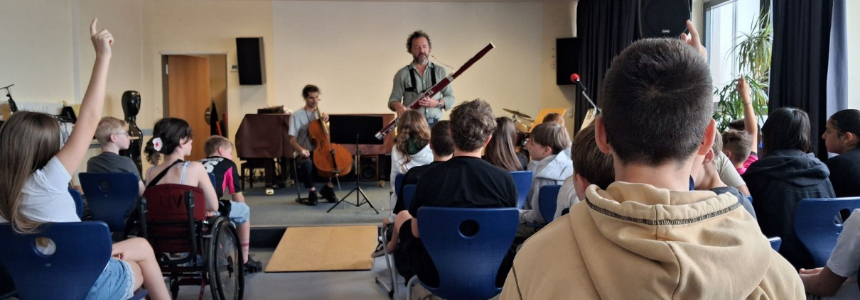 Musiker auf der Bühne
