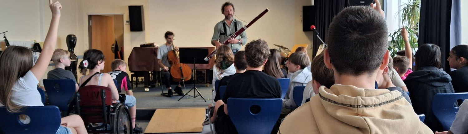 Musiker auf der Bühne
