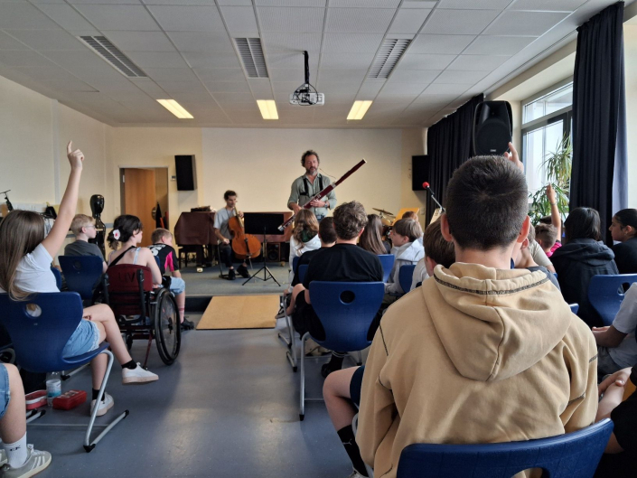 Musiker auf der Bühne